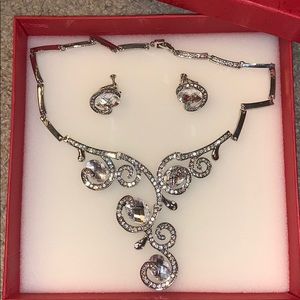 Necklace with matching earrings